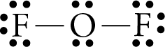 Image of the Lewis structure of OF2