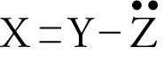 Image that show X double bonded to y, y single bonded to z, and z with a lone pair