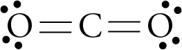 Image of the Lewis structure of CO2